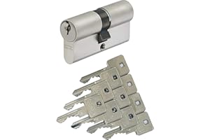 ABUS A93 Doppelzylinder 30/35mm mit 10 Schlüssel, mit Not-u. Gefahrenfunktion und Bohrschutz, Profil C73 C83