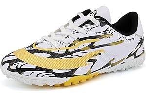 DIQUEQI Astro Turf Football Boots Boys Girls Football Trainers Soccer Athletics Training Shoes Teenager Outdoor Sport Shoes Sneakers for Unisex Kids…