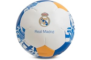 Hy-Pro Oficjalnie licencjonowana mini piłka do softball Real Madrid CF, 10,2 cm, idealna dla dzieci, produkt Real Madryt, świetny pomysł na prezent, biały/niebieski
