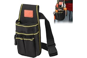 TMRBBESTY Werkzeugtasche gürtel,Werkzeuggürtel,600D Oxford Tuch Wasserdicht, mit 15 Lagerort Verstellbarem Werkzeug Organizer für Tischler Gärtner Dachdecker Handwerker Klempner Elektriker