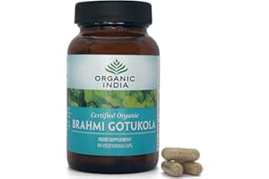 Organic India Brahmi, Certified Organic & Vegan, 90 Capsules