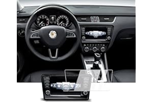 BIXUAN Navegación Protector de pantalla Compatible con Skoda Octavia 3 5e rs 2017 2018 2019 2020 Transparente 9H 8 pulgadas