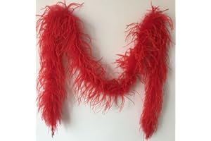 Sowder 72inch Length 1ply Ostrich Feather Boa for Wedding/party Decoration, Feather Scraf