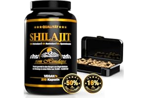 BIOTARY Shilajit 260 gélules | Extrait 50:1 (=75.000mg de shilajit par dose) | 85 jours | 50% d'acide fulvique + 16% d'acide humique | 100% pur & original | Végétalien & Sans Additifs