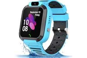 OLIVFANT Smartwatch per Bambini, Telefono Smartwatch con Chiamata Bidirezionale SOS, Calcolatrice, Sveglia, Fotocamera, Regalo Adatto per Ragazze e Ragazzi Blu