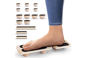Woodure Knöchelstärkungs pedalo fußtrainer|Fußstärker-Trainer für verstauchte Knöchel|Balance Board|Physikalische Prävention von Gelenkschmerzen