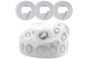 50pcs NFC Tags, BetterJonny NFC Cards, NFC Stickers Ntag 215 NFC Tag NFC Coin Cards Compatible with TagMo & Amiibo, NFC Enabled Mobile Phones and Devices, Round, White