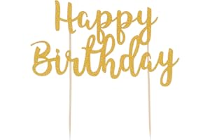 Mason Cash Happy Birthday Cake Topper – Reusable Acrylic Cake Decoration | Fun Cake Sign for Birthdays | Easy to Use, No DIY Needed | Perfect for Kids, Girls, Boys & Adults