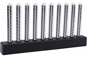 Fockety RGB LED Music Spectrum Display med 10 Ljusrör | Ljudspektrumanalysator, Ljudaktiverad, Hög Känslighet, Musikrytmljus