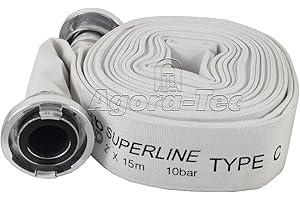 Agora-Tec® Tubo C per vigili del fuoco, 15 m, con 2 raccordi STORZ