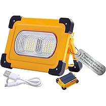 Faretto LED 150W Ricaricabile Con Pannello Solare - Luce Da Lavoro Portatile 11000mAh, 5 Modalità, Impermeabile IP66 - Foto 4