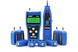 Noyafa Cable Fault Locator NF388, Network Cable Tester Wire Tracker with 8 Far-End Jacks and Port-Flash for Testing Ethernet LAN Network Cat5 Cat6 Phone Wire Coaxial Cable