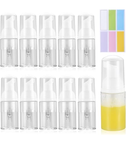 6 Flaconi In Vetro Ambrato Da 30 Ml Con Pompa - Protezione UV, Per Oli Essenziali, Lozioni E Viaggi - Foto 5