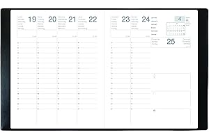 AGENDA DISCOUNT Agenda économique scolaire - SEPTEMBRE 27 1 semaine sur 2 pages vertical - 2025/2026 Septembre à Septembre (Noir, 21x27cm)