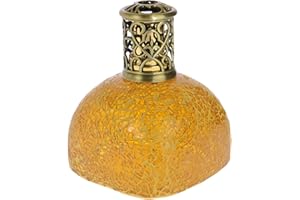 AIRDRAGON Lampada profumata catalitica Queen of Saba mosaico in vetro, altezza ca. 14 cm