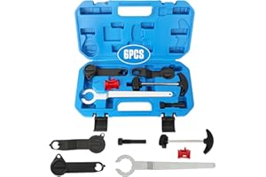 PARAOUTIL Outil Calage Courroie Distribution Moteur Jeu D'outils Calage d'arbre à Cames et Vilebrequin pour VAG EA211 1.0L 1.2L 1.4L 1.6L FSI TSI TFSI Compatible avec VW/Golf VII/Jetta/Skoda