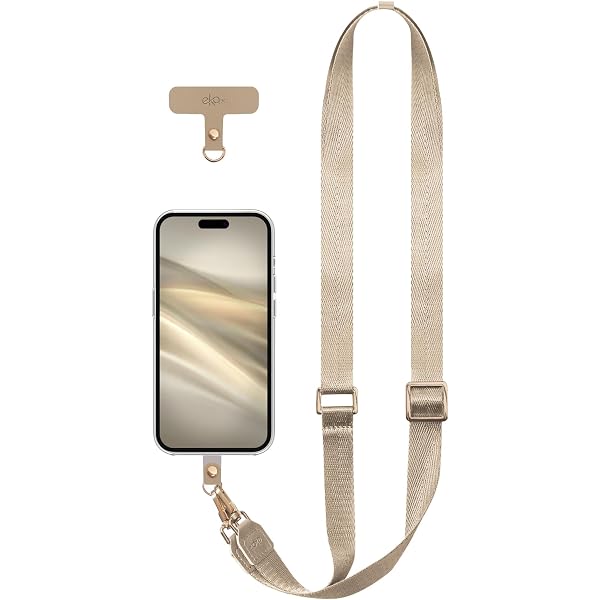 Sangle Téléphone Portable ONEFLOW Sunset - Nylon Souple Avec 2 Mousquetons - Universelle (sans étui Nécessaire)