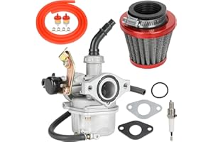 YOXUFA PZ19 Carburetor Carb Cable Choke for TaoTao Baja Kazuma Loncin Sunl Peace Sports Kayo Fox SSR Lazer 6 Kandi 50 70 90 110 125cc Chinese 4 Wheeler ATV Quad Pit Dirt Bike Go Kart Cart Moped Parts