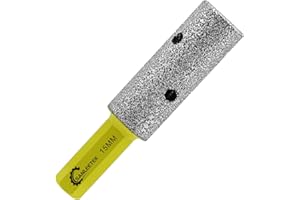 Diamond Finger Milling Bits 15mm SANLEETEK Tile Bits with Hex Shank for Existing Holes Enlarging Shaping Trimming in Tile Porcelain Ceramic Marble Granite Artificial Stone