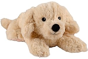 Warmies Golden Retriever - Cojín térmico (35 cm, 750 g), color beige