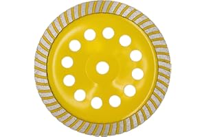 APLUS Diamant Schleiftopf Turbo 230mm x 22,2mm Topfschleifer Topfscheibe doppelreihig für Beton Stein Mauerwerk