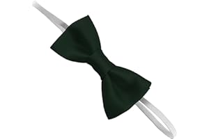 GREAT BRITISH TIE CLUB Children's 100% Satin Elastic Elasticated Bow Ties