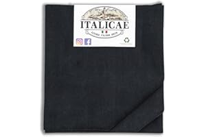 ITALICAE panni microfibra MADE IN ITALY 3PZ 60x40 cm- panno vetri auto ultra assorbente perfetto anche per il lavaggio moto - Pezze microfibra nere - Ottime come panno per asciugare auto