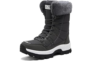 VLOOKST Botas para Mujer Botas de Nieve Botines de Invierno Impermeable Forradas con Pelo Botas de Senderismo Botines de Nieve Botas de Trekking Talla 37-43
