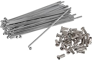 FVLFIL Renner Automotive Set: Speichen mit Nippel - 143,5mm M3,5 in Chrom (16Zoll) - für Simson S50, S51, S70, KR51 Schwalbe, SR4 Vogelserie