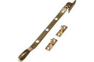 Bulk Hardware BH01591 viktorianska fönsterkrokar i massiv mässing 200 mm