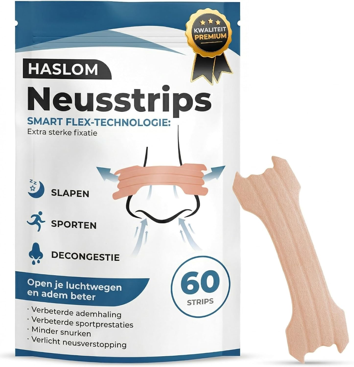 Où et Comment Commander le 60 Neusstrips HASLOM Nose Strips Sleep Zachte en Toute Sécurité