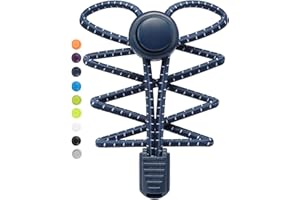 Stepace Cordones Elasticos, 2 Pares Cordones Elasticos Zapatillas Deporte, Cordones Zapatos Ajustables sin Atar para Adultos y niños