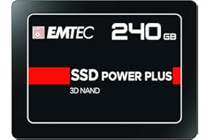 EMTEC - Disque Dur SSD Interne 2,5" - SATA - Collection X150 Power Plus - 3D NAND - 240Go - 10x Plus Rapide qu’un Disque Dur Classique - Ultra-Performant