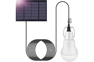 DDLISU Lámpara solar LED para exterior, 3.5M Cable, Laternen de Camping, Linternas Solares con Paneles de batería, Iluminación para interior,tienda de campaña senderismo,1Piezas