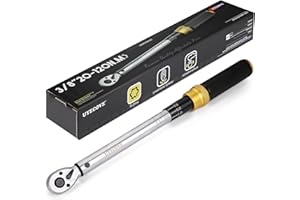 UYECOVE 3/8" Drive Click Torque Wrench 20-120Nm/14.8-88.6FT.LB, Dual-Direction Adjustable