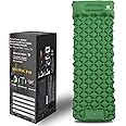 Komaktrip Sleeping pad for Camping, Ultralight Camping Mat with Built-in Foot Pump & Pillow, Inflatable Air Mattress, Compact Sleeping pad, Sleeping Mat for Camping Backpacking Hiking Traveling Tent