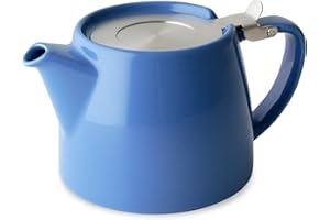 FORLIFE 309-BLU Stump Théière avec couvercle SLS et infuseur, 532 ml, bleu