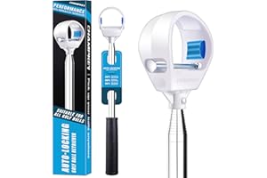 CHAMPKEY Pro Auto-Lock Golf Ball Retriever - Reinforced Telescopic Shaft with Quick-Lock System | Heavy-Duty Golf Ball Collector | Premium Stability & Durability for All-Weather Use