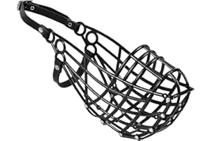 AMATHINGS Greyhound Racing Muzzle Coursing Freewheel in Black for Greyhounds and Large Breeds with Long Slim Snout Shapes