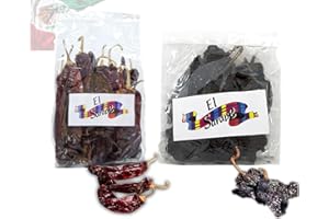 OsoRetail Pack 2x100g Chiles Secos Mexicanos | Chile Guajillo y Chile Ancho | Para Salsas, Moles y Guisos Tradicionales