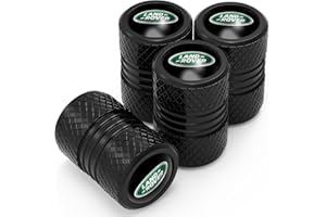 HNNGDL 4 Tapas Antipolvo para Ruedas de Coche,Tapones Rueda Coche Compatible con Land Rover Discovery Range Rover Sport Defender Land Cruiser LR2 3 4 Todas Las Marcas enumeradas, Metal