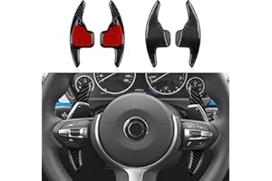 OYDDL Lot de 2 palettes de changement de vitesse pour BMW 2 3 4 séries X1 X2 X3 X4 X5 X6 F30 F31 F15 F16 F25 F26 Accessoires - Pas pour séries 5/6 F10 F11-Noir