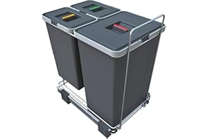 ELLETIPI 1954 Elletipi PF01 44B1 Poubelle différenciée extractible pour Base