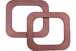 CHGCRAFT 2 Asas de Bolsos de Mano Mango de Bolsa de Madera para Bricolaje, Mango de Repuesto, Bolso de Mano, Accesorios 5,83 x 5,04 x 0,39 Pulgadas