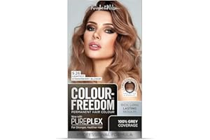 Colour Freedom Lightest Strawberry Blonde Permanent Hair Colour. Formulated with PurePlex to Protect, Restore and Nourish. 100% Grey Coverage. 9.26 Lightest Strawberry Blonde. By Knight & Wilson