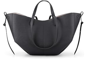 CHAMAIR Shopper Tasche Damen Groß Leder Handtasche Tote Bag mit Kleine Geldbörse Ledertasche Damen Umhängetasche Stilvoll Henkeltaschen Women's Totes Tragetasche