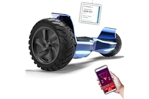 RCB Hoverboard 8.5" all terrain hoverboards, APP control function, integrated LED Bluetooth with powerful motor, electric skateboard self balance scooter, gift for Kids and Adults