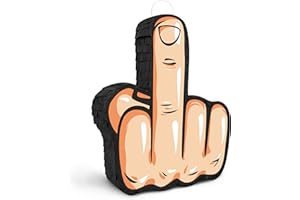 UNIIDECO Middle Finger Pinata, Funny Piñata Mexican Pinatas for Birthday Party 30th 40th 50th 60th Middle Finger Adult Party Favors Funny Gifts Decorations