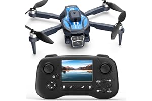 GOVOGORC F179 Drone with 1080P Camera, 2.8 inch LCD Screen Drones, Obstacle Avoidance, 90° Electric Adjust Lens, Gesture Control, Altitude Hold, RC Quadcopter with Carry Case, Gift for Kids& Begginners