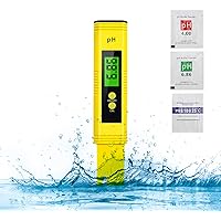 PH Messgerät, Digital PH Wert Messgerät, ATC Wasserqualität Tester für Trinkwasser/Schwimmbad/Aquarium/Pools, PH Tester…